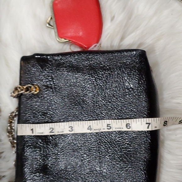 Vtg Koret black leather hand purse - Picture 12 of 16